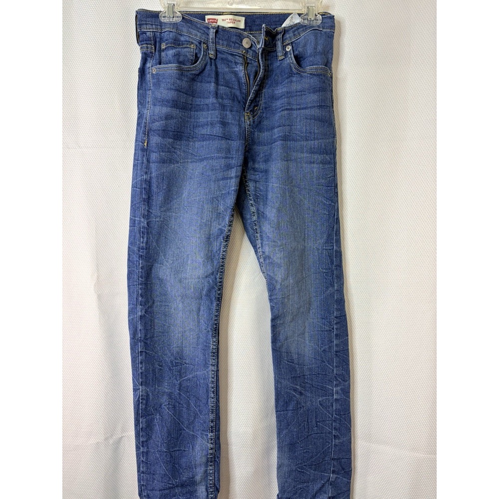 Levi's Jeans Boys Size 16 REG Blue 502 Regular Taper Cotton Stretch Denim Pants